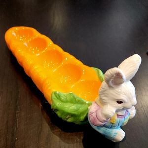 Easter Bunny & Carrot egg holder